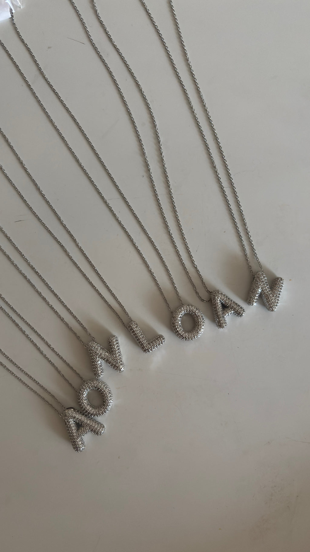 Bubble Letter Silver