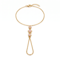 pink daisy hand chain
